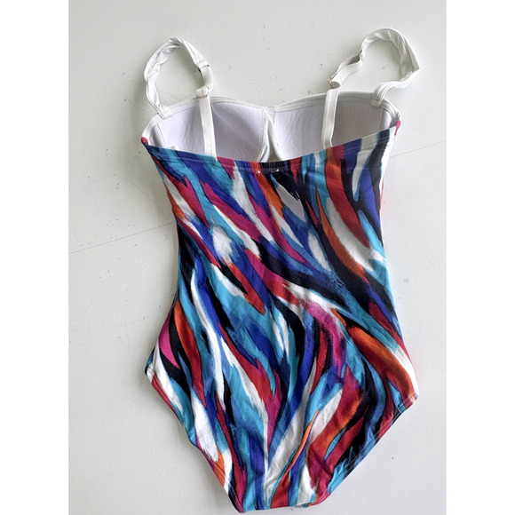 Jantzen One-Piece Swimsuit Paint Splash 6 - Picture 4 of 4